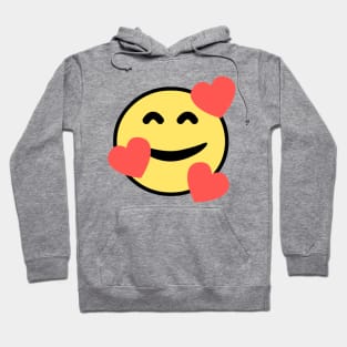 Hearts Valentine day emoticon Lover Valentines Day Hoodie